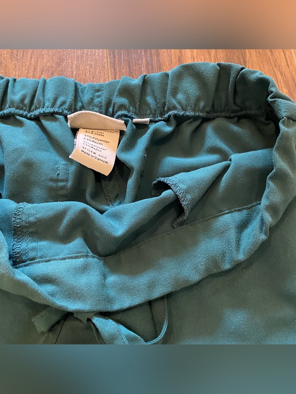 X2 Greys Anatomy scrub pants black green - Picture 7 of 15